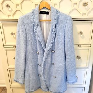 Zara women's Light Blue Blazer, size s